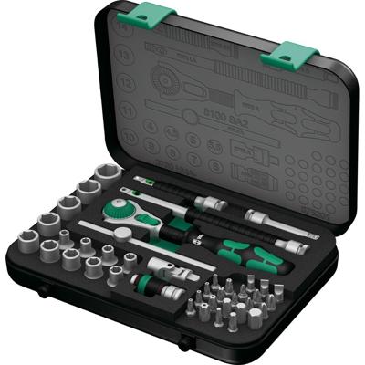 Wera 8100 SA 2 Zyklop 05003533001 Dopsleutelset Metrisch 1/4 (6.3 mm) 42-delig