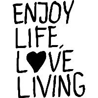 Enjoy life - Muursticker