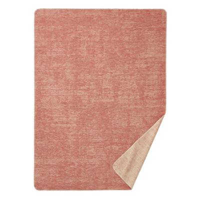 Omkeerbare deken van katoen/scheerwol, baksteen 130 x 180 cm