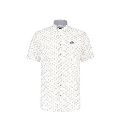 State of Art regular fit overhemd met all over print wit/kobalt/mango