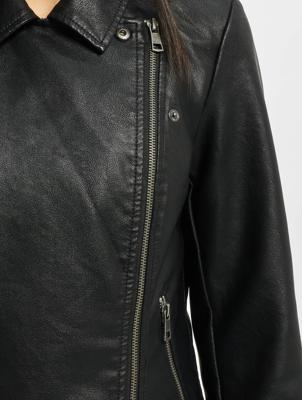 Only / leren jas onlMelisa Faux Leather in zwart Only / leren jas onlMelisa Faux Leather in zwart