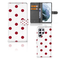 Samsung Galaxy S22 Ultra Book Cover Cherries