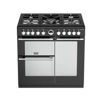 Stoves Sterling S900 DF Range-fornuis Gaskookplaat Zwart, Roestvrijstaal A
