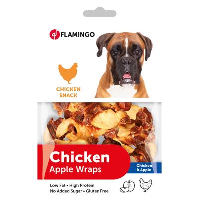 Hondensnack Chick'n Appel Wraps 85 gr 85 gr Flamingo