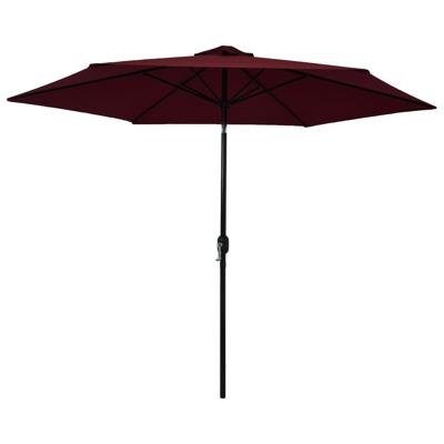 vidaXL Parasol met metalen paal 300 cm bordeauxrood vidaXL Parasol met metalen paal 300 cm bordeauxrood