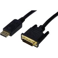 Digitus AK-340306-030-S DisplayPort-kabel DisplayPort / DVI Adapterkabel DisplayPort-stekker, DVI-D 24+1-polige stekker 3.00 m Zwart