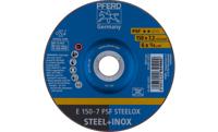 PFERD 62015640 E 150-7 PSF STEELOX Afbraamschijf gebogen Diameter 150 mm Boordiameter 22.23 mm RVS, Staal 10 stuk(s) - thumbnail