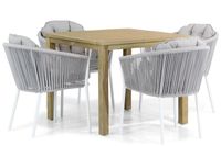 Santika Novita/Weston 90 cm dining tuinset 5-delig