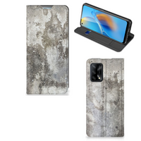 OPPO A74 4G Standcase Beton Print - thumbnail