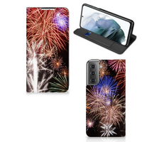 Samsung Galaxy S21 FE Hippe Standcase Vuurwerk