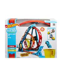 Hot Wheels Track Builder - Driedubbele loopingset