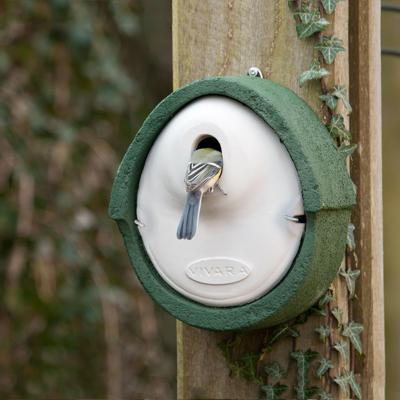 Nestkast Alicante WoodStone ovale invliegopening Groen Nestkast Alicante WoodStone ovale invliegopening Groen