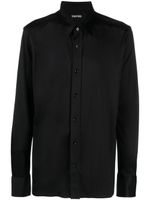 TOM FORD chemise en soie à manches longues - Noir - thumbnail