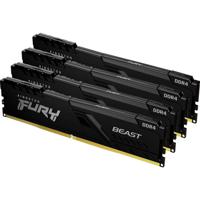 Kingston FURY Beast Werkgeheugenset voor PC DDR4 16 GB 4 x 4 GB 2666 MHz 288-pins DIMM CL16 KF426C16BBK4/16 - thumbnail