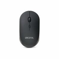 Dicota SILENT V2 Muis Draadloos Optisch Zwart 3 Toetsen 800 dpi, 1200 dpi, 1600 dpi