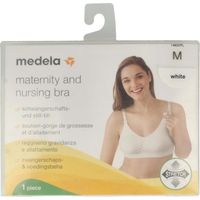 Medela Voedingsbeha maat M wit (1 st) - thumbnail