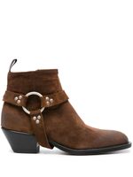 Sonora bottines en daim 35 mm - Marron - thumbnail