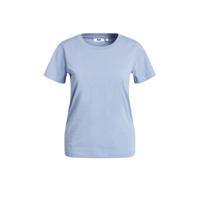 WE Fashion T-shirt van biologisch katoen lichtblauw