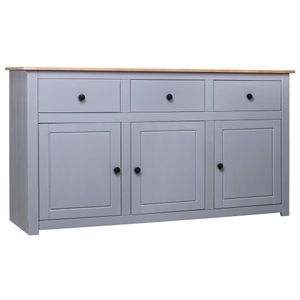 Dressoir Panama Range 135x40x80 cm massief grenenhout grijs