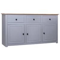 Dressoir Panama Range 135x40x80 cm massief grenenhout grijs - thumbnail