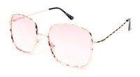 Kost zonnebril dames vierkant goud/roze (20 028A)
