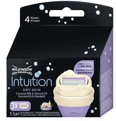 Wilkinson Intuition Mesjes Dry Skin 3 Stuks Wilkinson Intuition Mesjes Dry Skin 3 Stuks