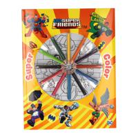 Boek Specials Nederland BV Super Color Kleurboek DC Super Friends met Potloden - thumbnail