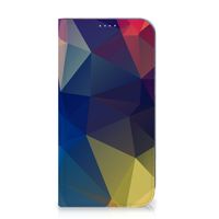 iPhone 15 Plus Stand Case Polygon Dark - thumbnail