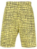 Moschino graphic print knee-length shorts - Jaune