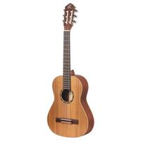 Ortega R122L-1/2 Family Series 1/2-Size Guitar Natural linkshandige klassieke gitaar met gigbag - thumbnail