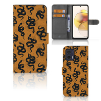 Telefoonhoesje met Pasjes voor Motorola Moto G73 Snakes