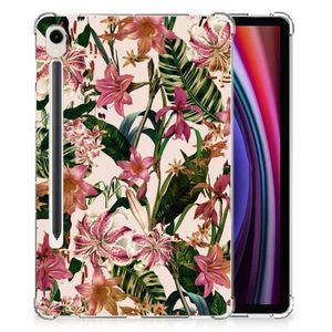 Samsung Galaxy Tab S9 Siliconen Hoesje Flowers