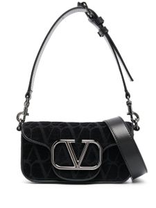 Valentino Garavani sac porté épaule VLogo Signature en toile - Noir