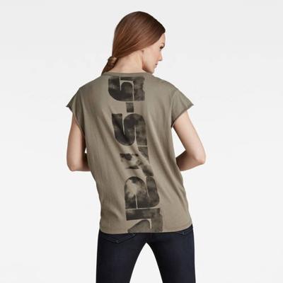 G-Star RAW T-shirt van biologisch katoen kaki