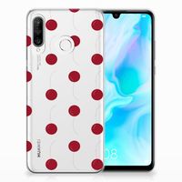 Huawei P30 Lite Siliconen Case Cherries - thumbnail