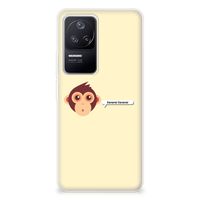 Xiaomi Poco F4 Telefoonhoesje met Naam Monkey - thumbnail