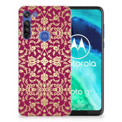 Siliconen Hoesje Motorola Moto G8 Barok Pink