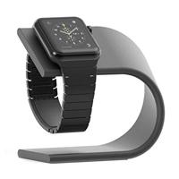 By Qubix - Aluminium Stand - Donkergrijs - Compatible met Apple watch - Compatible Apple watch bandjes