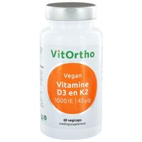 VitOrtho Vitamine D3 1000IE K2 45 mcg (60 vcaps)