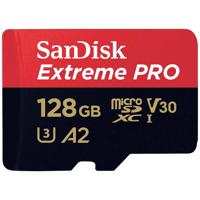 SanDisk Extreme PRO microSDXC-kaart 128 GB Class 10, UHS-I, v30 Video Speed Class Schokbestendig, Waterdicht - thumbnail