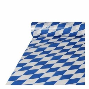 2x stuks Bierfeest/Oktoberfest tafelkleden blauw/wit 20 m   -