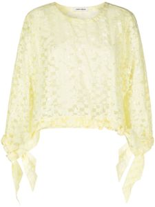 Henrik Vibskov blouse Bulk à motif géométrique - Jaune