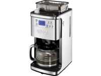 Unold Koffiezetapparaat RVS, Zwart Capaciteit koppen: 12 Display, Glazen kan, Timerfunctie, Warmhoudfunctie, Met koffiemolen