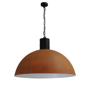 Masterlight Roestige industrie hanglamp Industria 80 roestbruin met zwart 2201-25-06-R-K