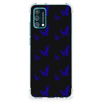 Samsung Galaxy M02s | A02s Doorzichtige Silicone Hoesje Vlinder Patroon - thumbnail