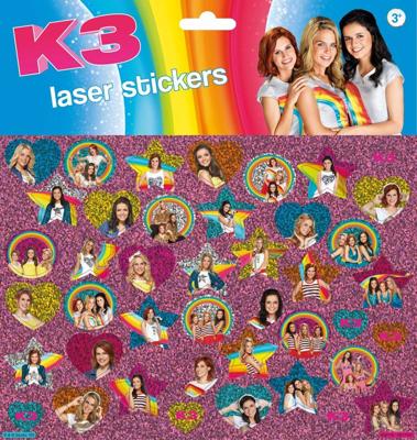 K3 Stickervel holo - 45+ stickers