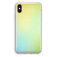 Minty mist pastel: iPhone XS Transparant Hoesje - thumbnail