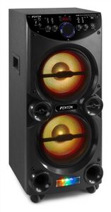 Fenton LIVE2104 karaokeset met Bluetooth, mp3 speler, 2 microfoons en