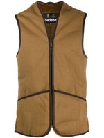 Barbour gilet à fermeture zippée - Marron