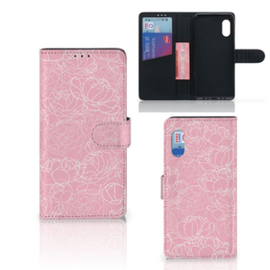 Samsung Xcover Pro Hoesje White Flowers